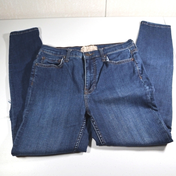 Free People High Rise Busted Knee Skinny Jeans 28 - Picture 5 of 9